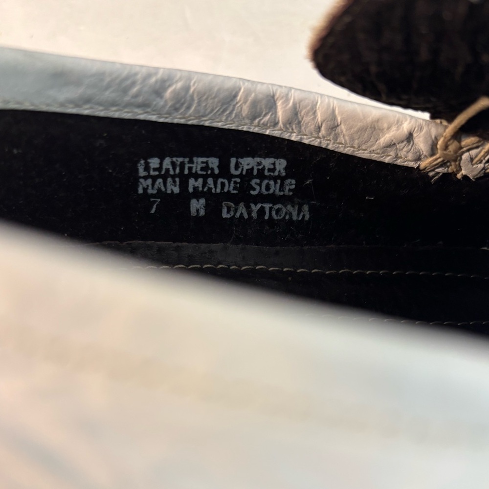 ALFANI Daytona White Leather Slip-on Shoes Size 7 - Picture 7 of 9